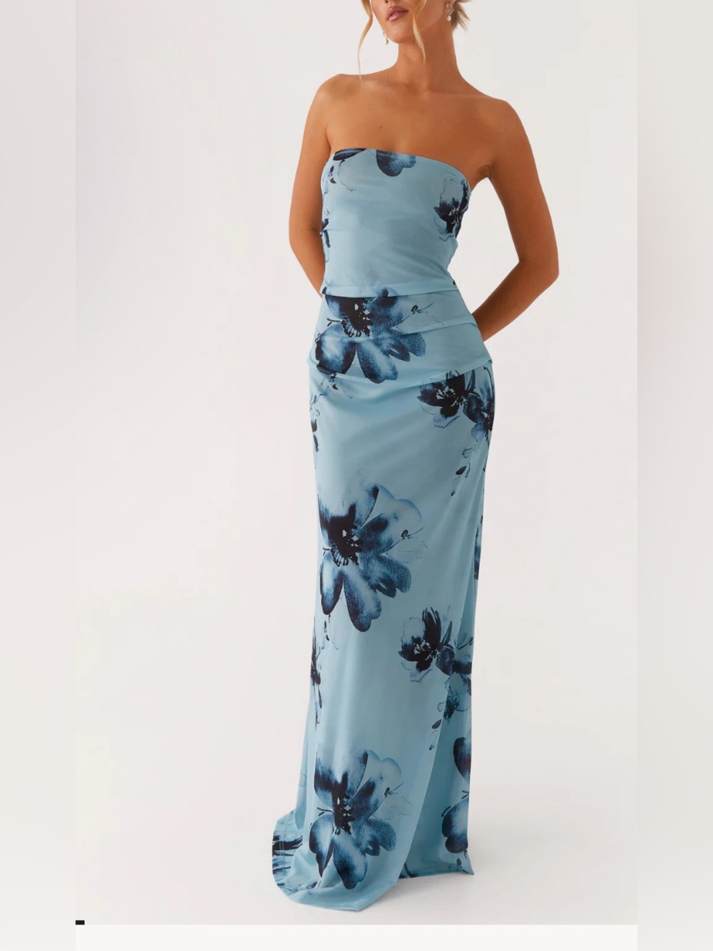 BRAND NEW Peppermayo Field of Dreams Maxi dress - Blue Black Floral